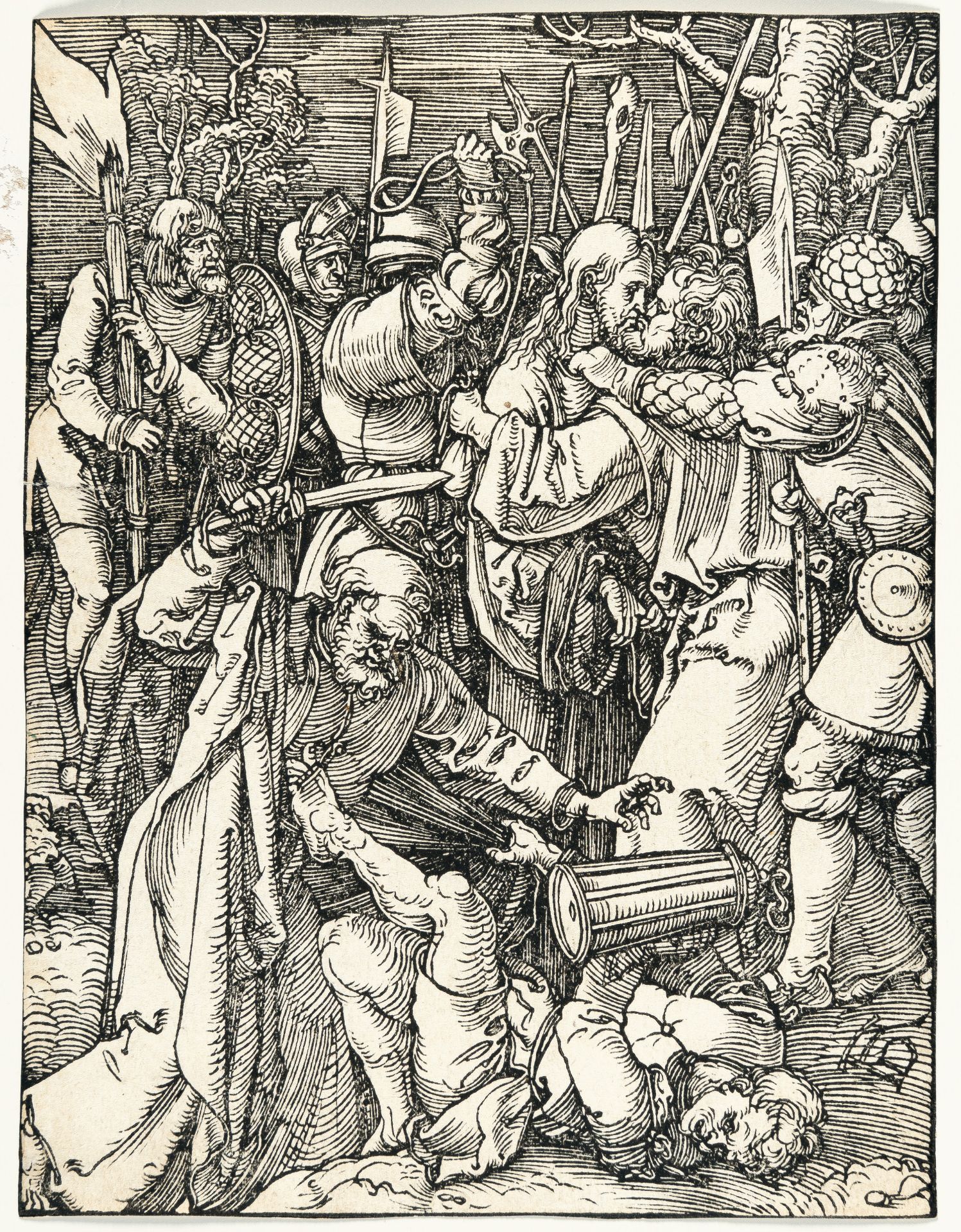 Albrecht Dürer (1471 - Nürnberg - 1528) – The betrayal of Christ (From "The Small Passion") - Image 2 of 3