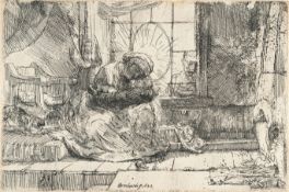 Rembrandt Harmensz. van Rijn – Die Heilige Familie mit der Katze und der Schlange