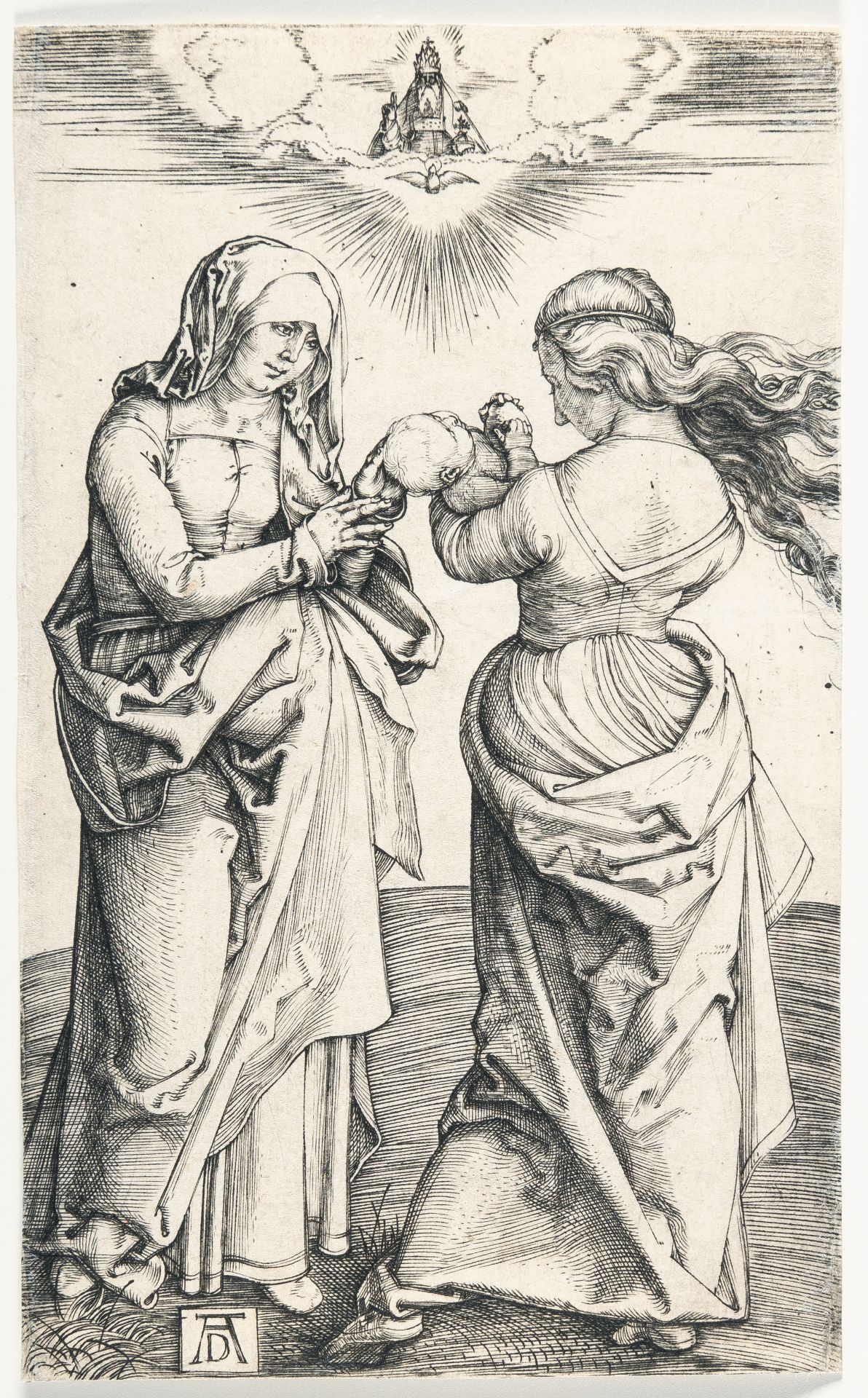 Albrecht Dürer – Die heilige Anna und Maria mit dem Kinde, stehend (Die heilige Anna Selbdritt) - Bild 2 aus 3