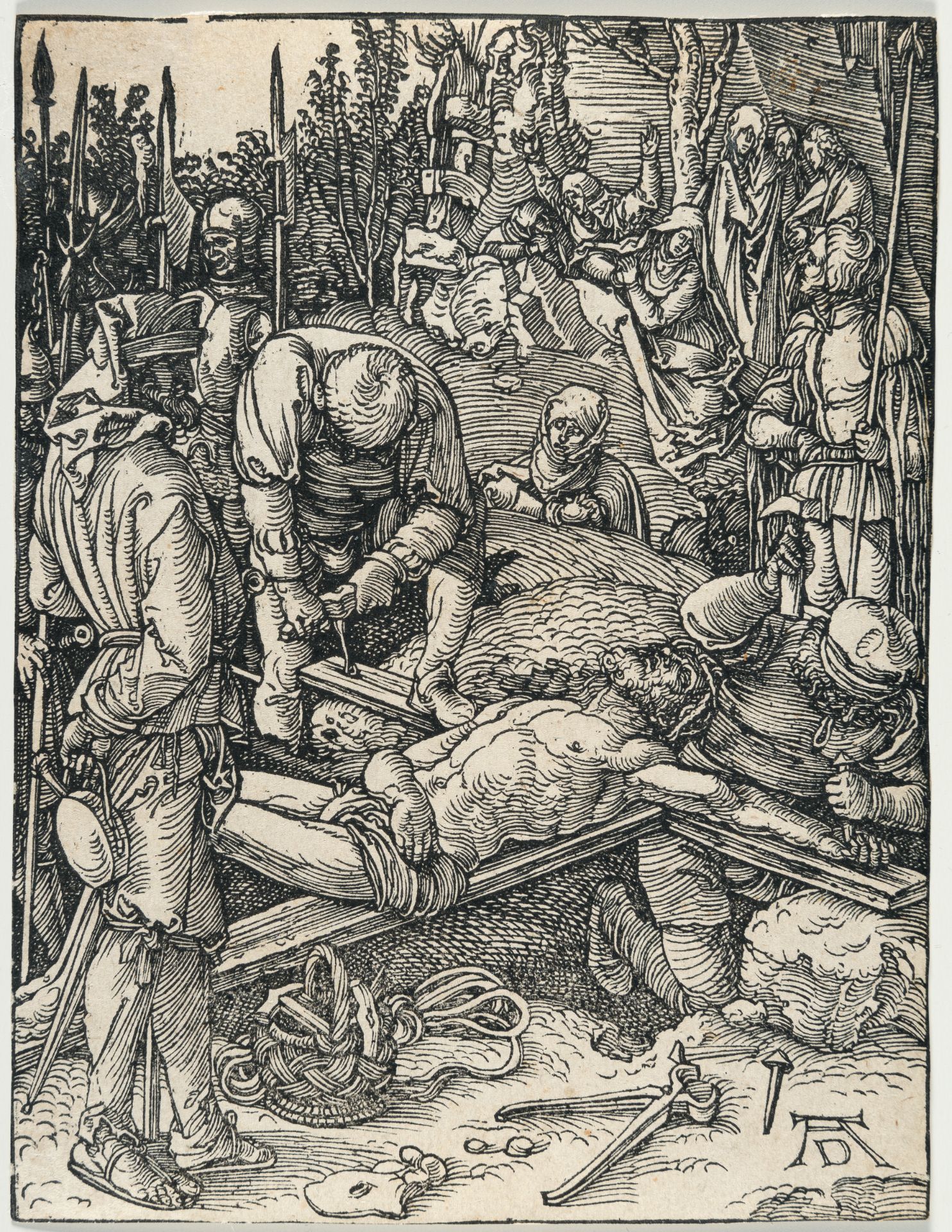 Albrecht Dürer (1471 - Nürnberg - 1528) – Christ on the Cross (From „The Small Passion„) - Image 2 of 3