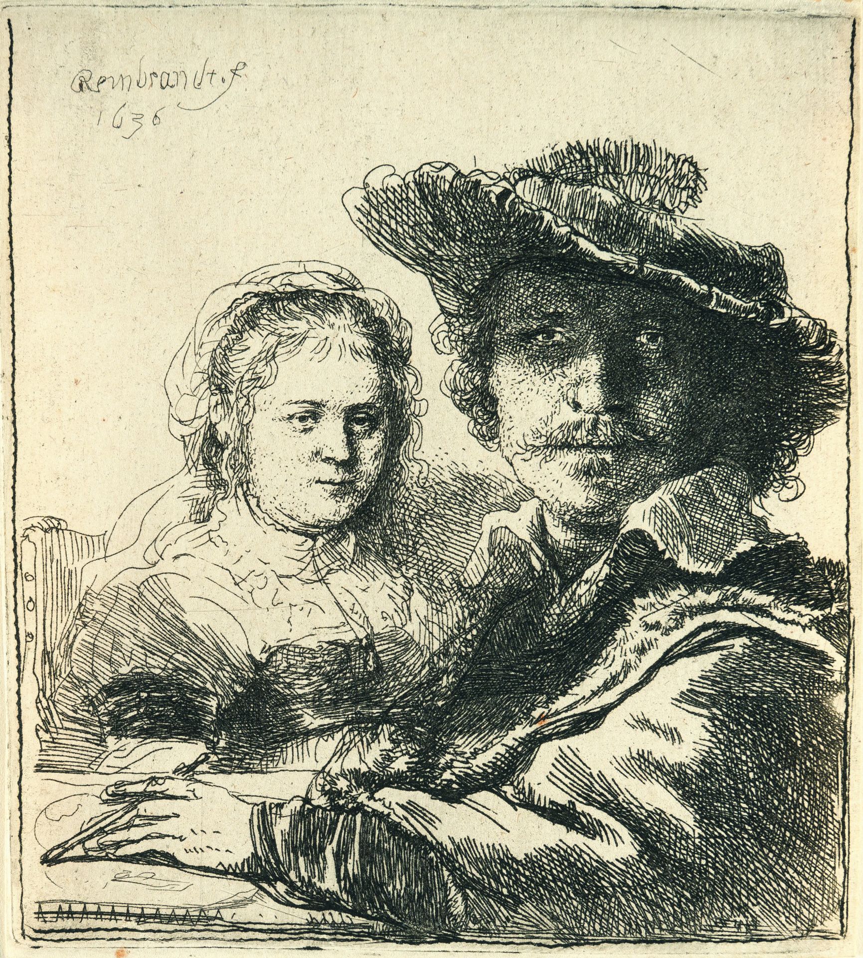 Rembrandt Harmensz. van Rijn – Selbstbildnis mit Saskia