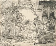 Rembrandt Harmensz. van Rijn – Die Anbetung der Hirten, mit der Lampe