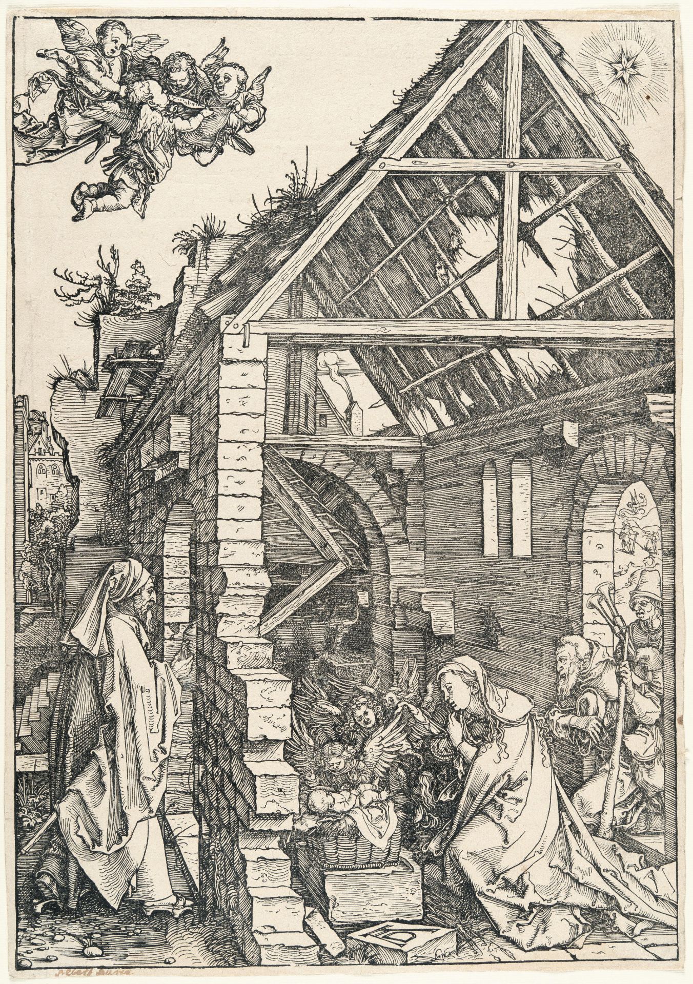 Albrecht Dürer – Die Geburt Christi (Anbetung der Hirten) - Bild 2 aus 3