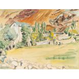 Erich Heckel (1883 Döbeln/Sachsen - Radolfzell 1970) – „Haus in den Pyrenäen“