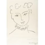 Henri Matisse (1869 Le Cateau-Cambrésis - Nizza 1954) – La Pompadour (Pour Versailles).Lithograph on