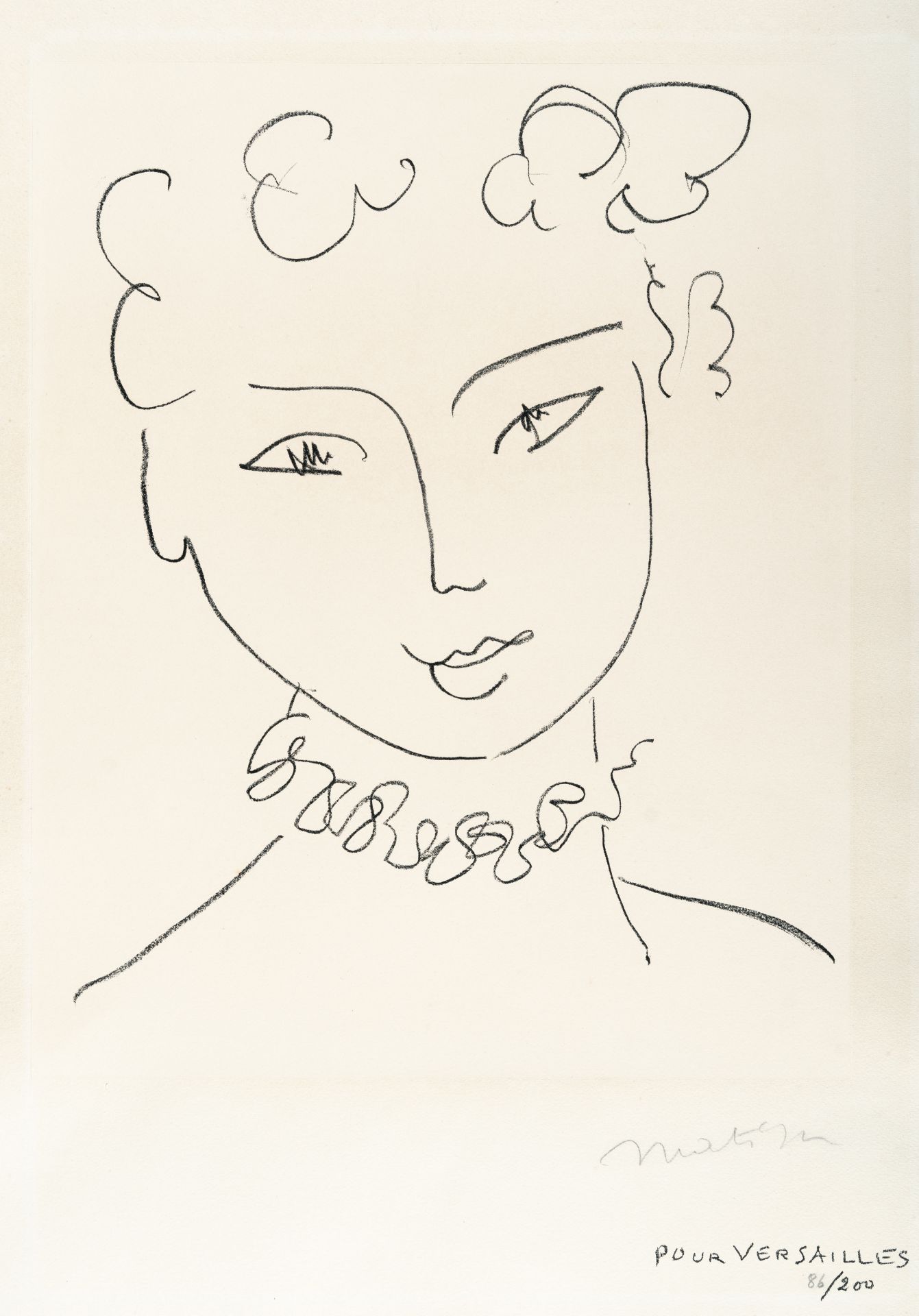 Henri Matisse (1869 Le Cateau-Cambrésis - Nizza 1954) – La Pompadour (Pour Versailles)