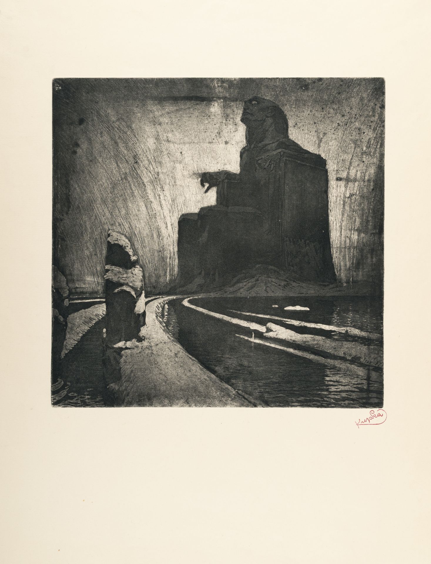 Frantisek Kupka (1871 Opocno/Böhmen - Puteaux bei Paris 1957) – L'Entêtement (ou L'Idole noire)