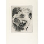 Marc Chagall (1887 Witebsk - Saint-Paul-de-Vence 1985) – Self-portrait with a smiling face.Etching