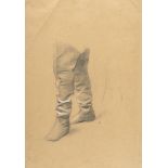 Gustav Klimt (1862 Baumgarten bei Wien - Wien 1918) – Stiefelstudien für einen Stehenden
