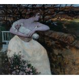 Fritz Erler (1868 Frankenstein - München 1940) – The mother.Oil on panel, partially parquetted.