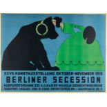 Thomas Theodor Heine (1867 Leipzig - Stockholm 1948) – XXVII Berlin Secession Art Exhibition.Poster.