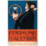 Koloman Moser (1868 - Wien - 1918) – Pious calendar.Poster. Coloured lithograph on cream wove paper.