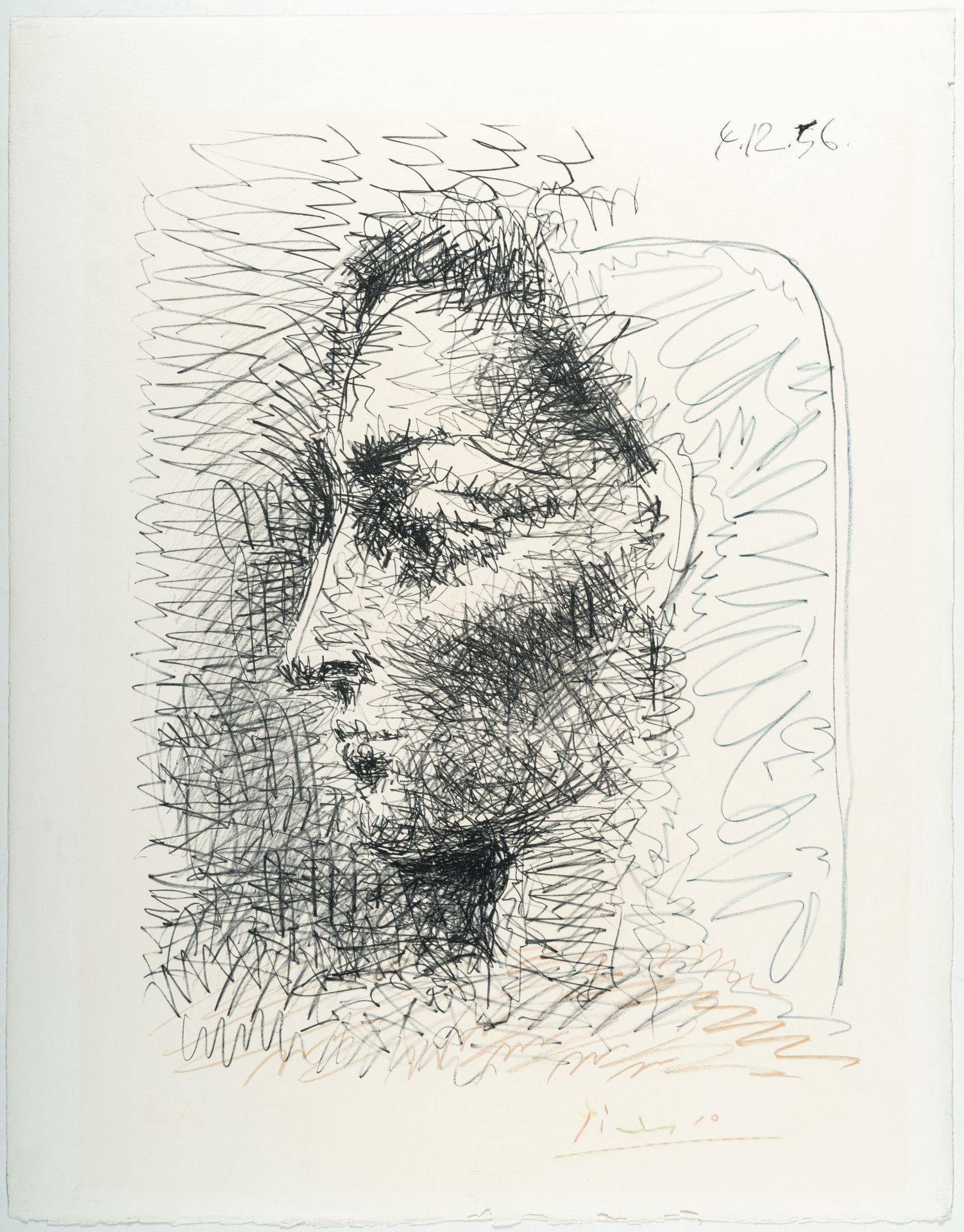 Pablo Picasso (1881 Málaga - Mougins bei Cannes 1973) – Portrait de Jacqueline - Bild 2 aus 3
