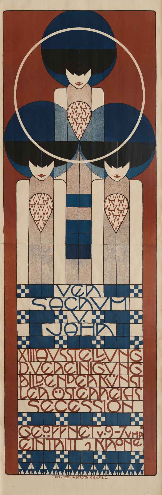 Koloman Moser (1868 - Wien - 1918) – XIII. Kunstausstellung der Vereinigung bildender Künstler Öster