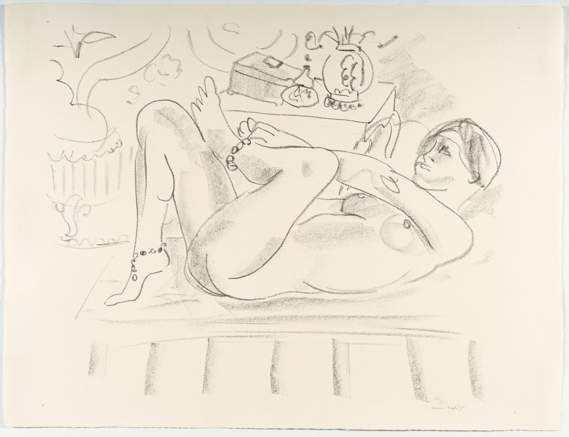 Henri Matisse (1869 Le Cateau-Cambrésis - Nizza 1954) – Nu, odalisque au coffret - Bild 2 aus 3