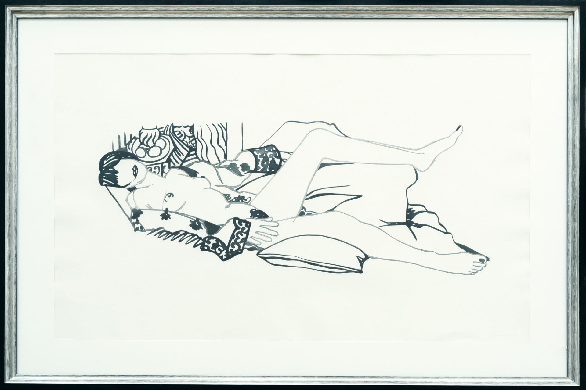 Tom Wesselmann (1931 Cincinnati - New York 2004) – Monica nude with purple robe.Etching with - Image 3 of 3