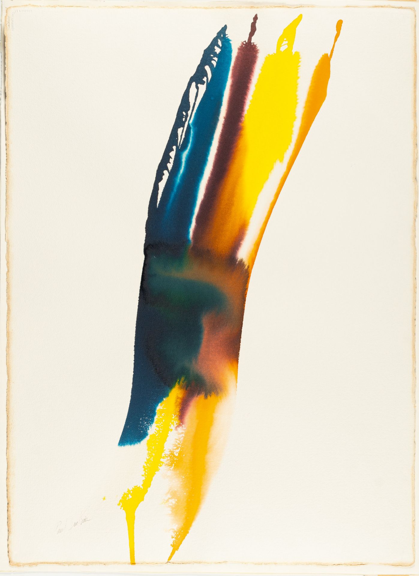Paul Jenkins (1923 Kansas City - New York 2012) – Untitled.Watercolour on wove paper by Arches. ( - Image 2 of 4