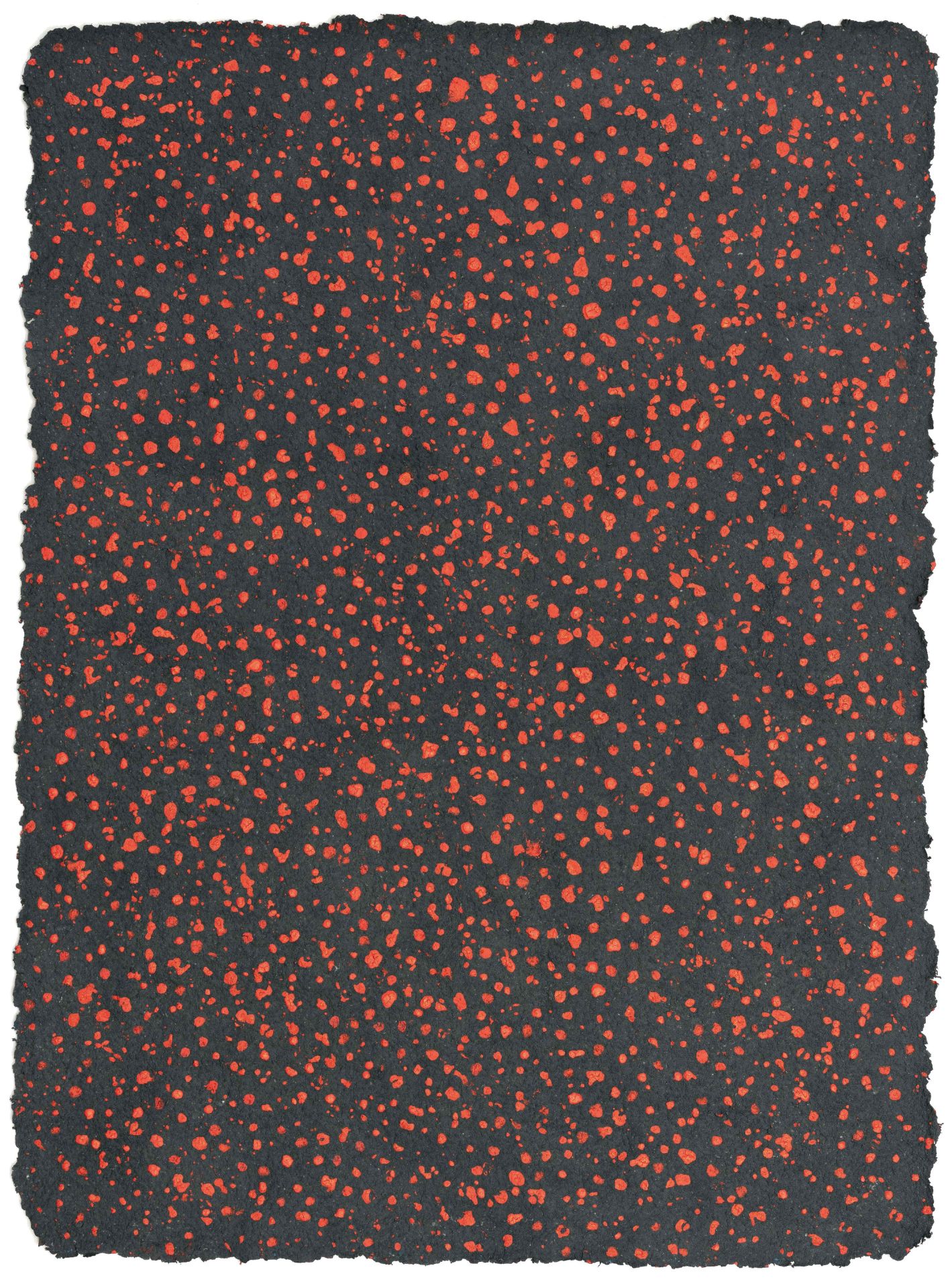 Kuno Gonschior (1935 Wanne-Eickel - Bochum 2010) – Untitled ("6.12.91").Gouache on handmade, black