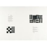 Sean Scully (1945 Dublin) – Pomes Penyeach.Portfolio of 7 sheets, each with 2 coloured etchings with