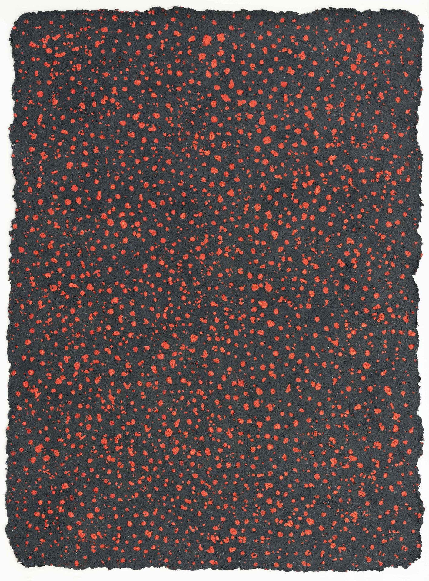 Kuno Gonschior (1935 Wanne-Eickel - Bochum 2010) – Untitled ("6.12.91").Gouache on handmade, black - Image 2 of 4
