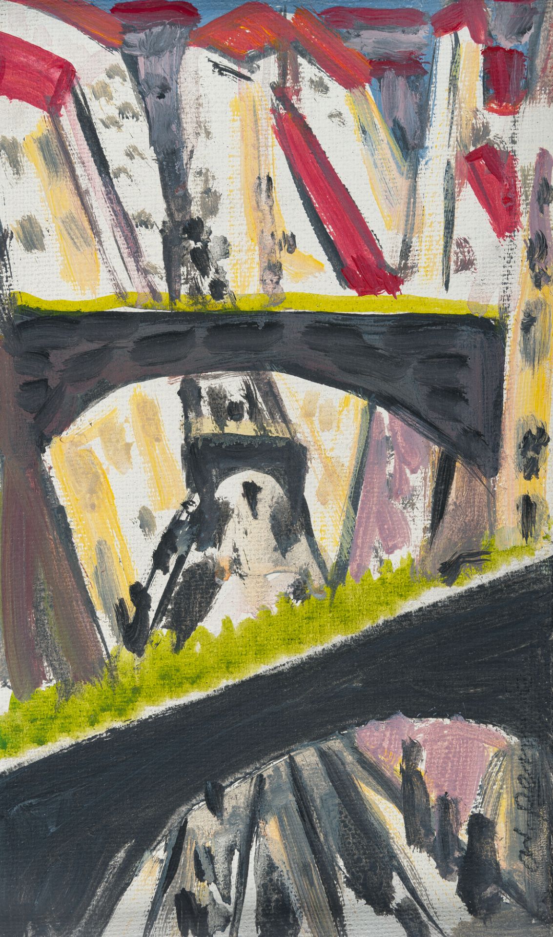 A. R. Penck (Ralf Winkler) (1939 Dresden - Zürich 2017) – Brücke Lissabon II