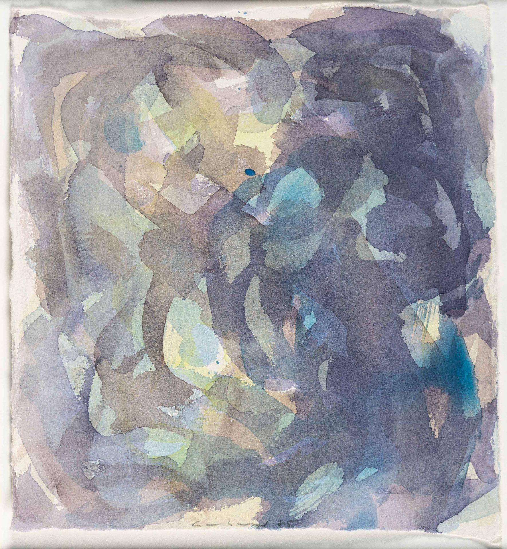 Gotthard Graubner (1930 Erlbach - Neuss 2013) – Untitled.Watercolour on wove paper. (19)85. C. 22 - Image 2 of 4