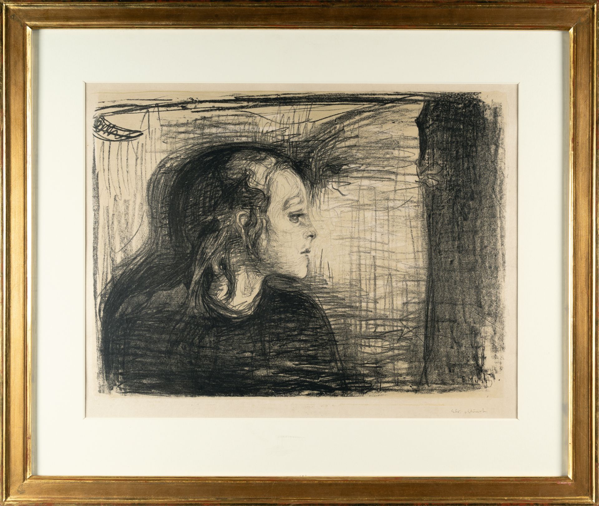 Edvard Munch (1863 Løten - Ekely in Oslo 1944) – Det syke barn I (The sick child I or The sick - Image 4 of 4