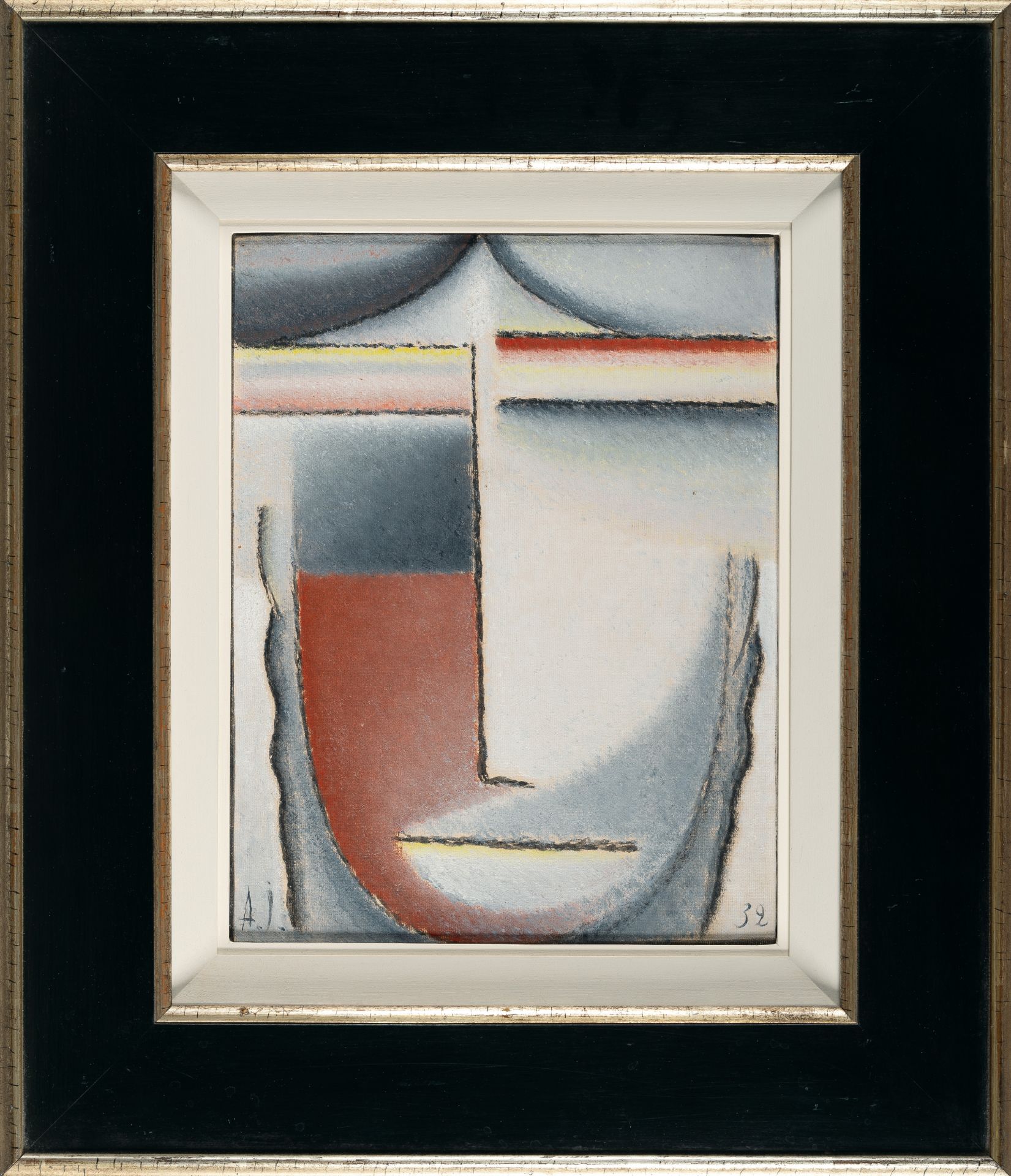 Alexej Von Jawlensky (1864 Torschok - Wiesbaden 1941) – Abstrakter Kopf: Winterstimmung - Bild 4 aus 4