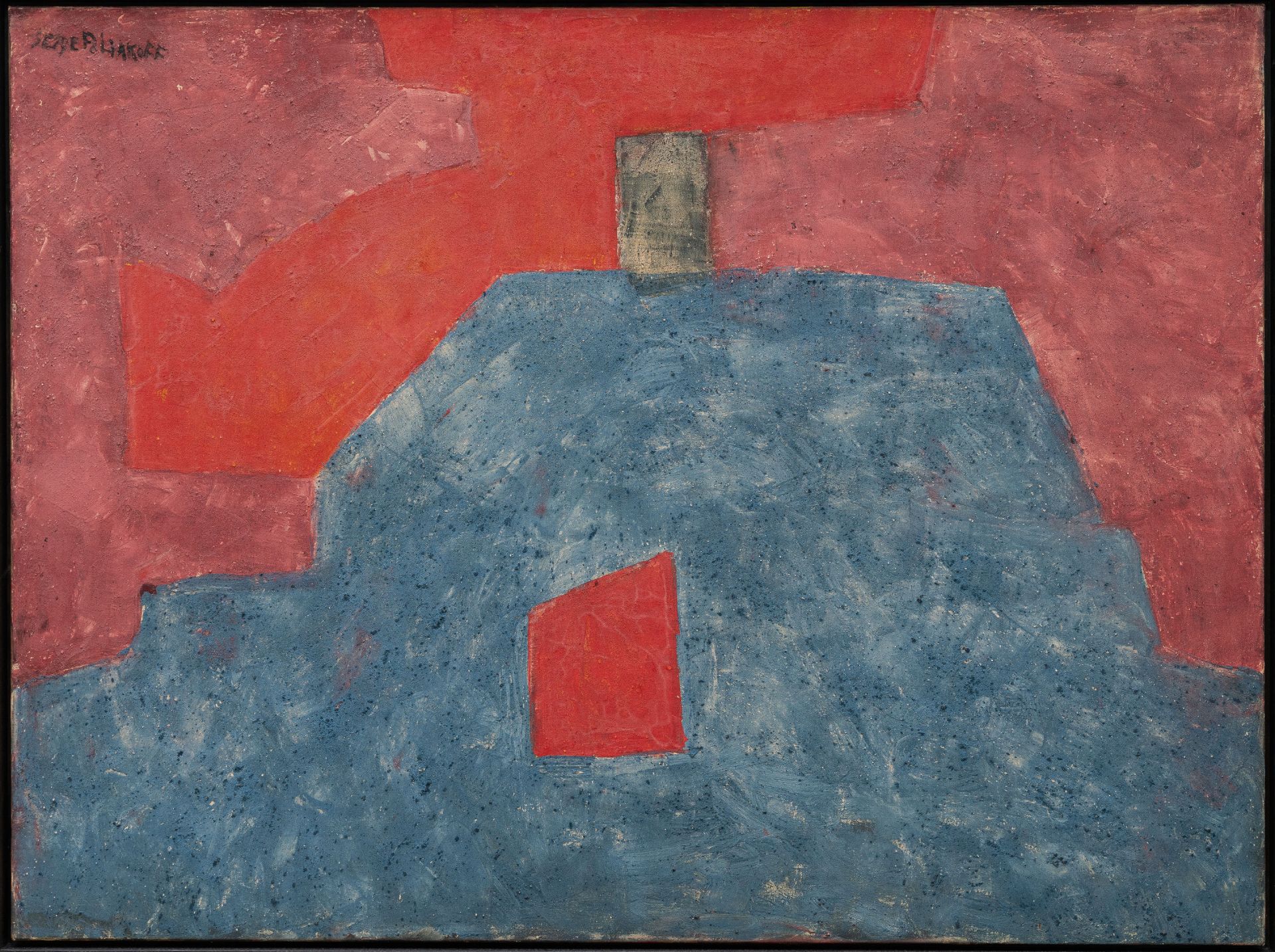 Serge Poliakoff (1900 Moskau - Paris 1969) – Composition abstraite.Oil on canvas. (1967). C. 97 x - Image 2 of 6