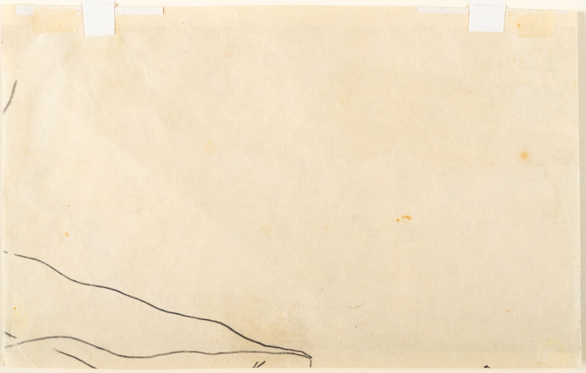 Egon Schiele (1890 Tulln/Donau - Wien 1918) – Studie für ein nicht ausgeführtes Bild - Bild 3 aus 3