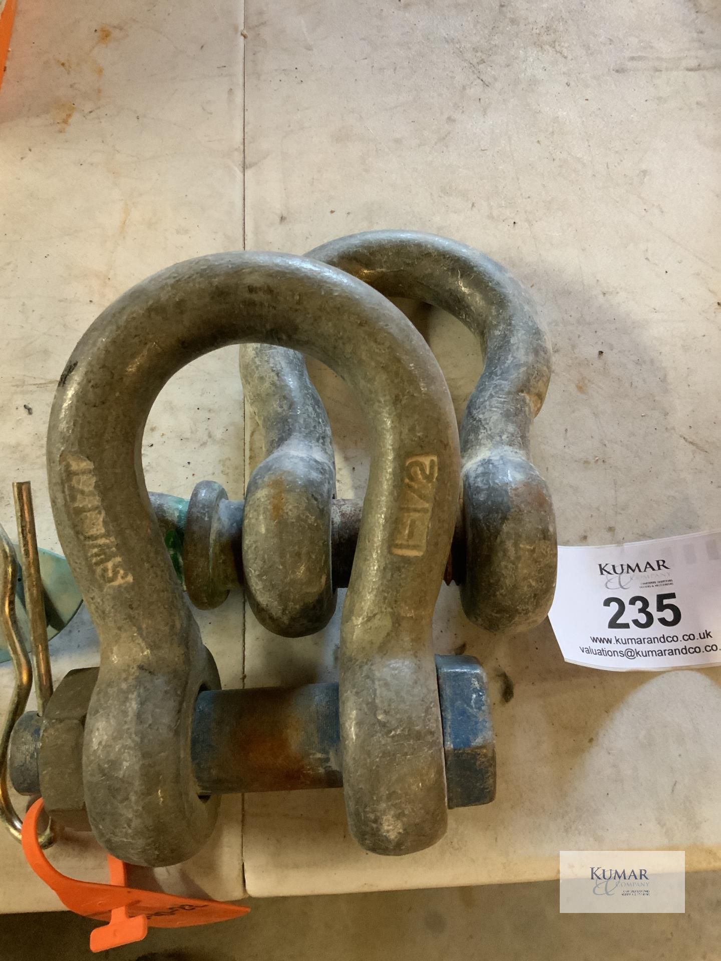 2: 17 tonne D shackles - Image 2 of 5