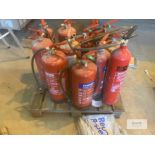 11: fire extinguishers : water :powder : co2