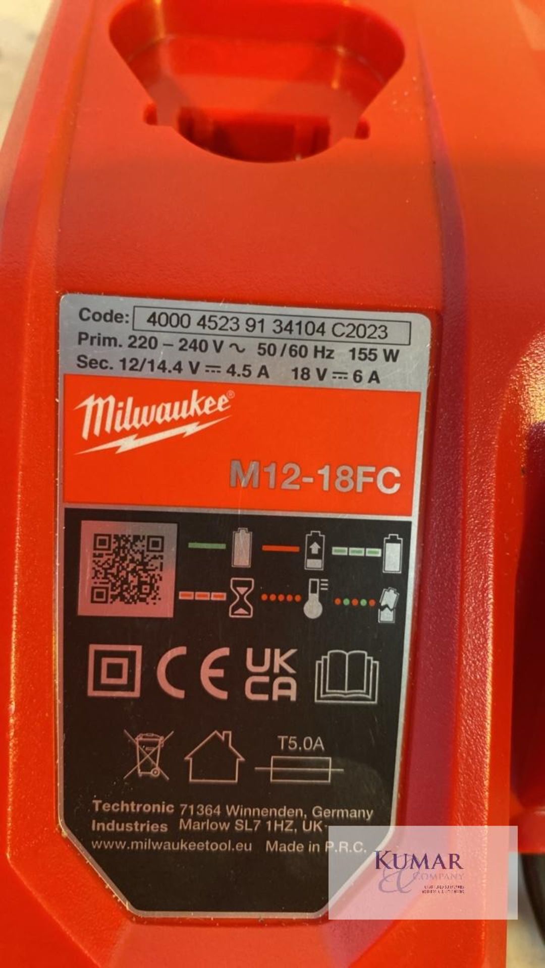 2: Milwaukee M12-18FC Rapid Chargers - Image 3 of 6