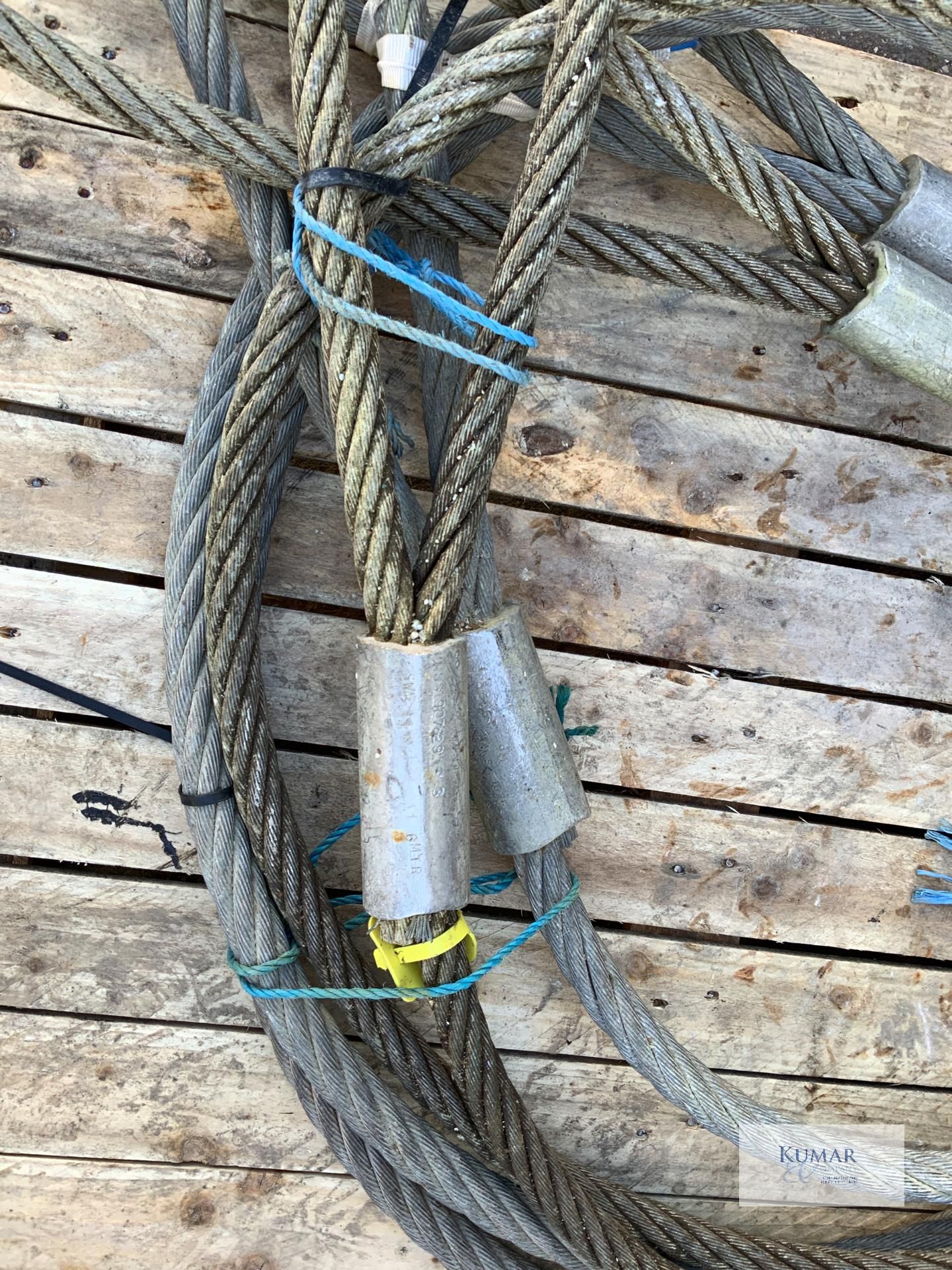 Pallet containing quantity of braided wire rope - Image 4 of 5