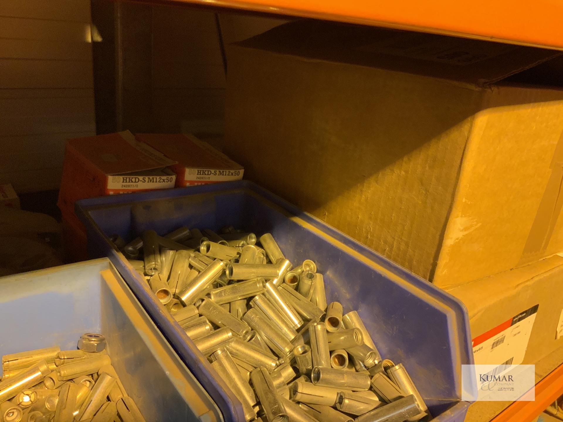 Contents of shelving only containing fixings,,tooling - Image 7 of 11