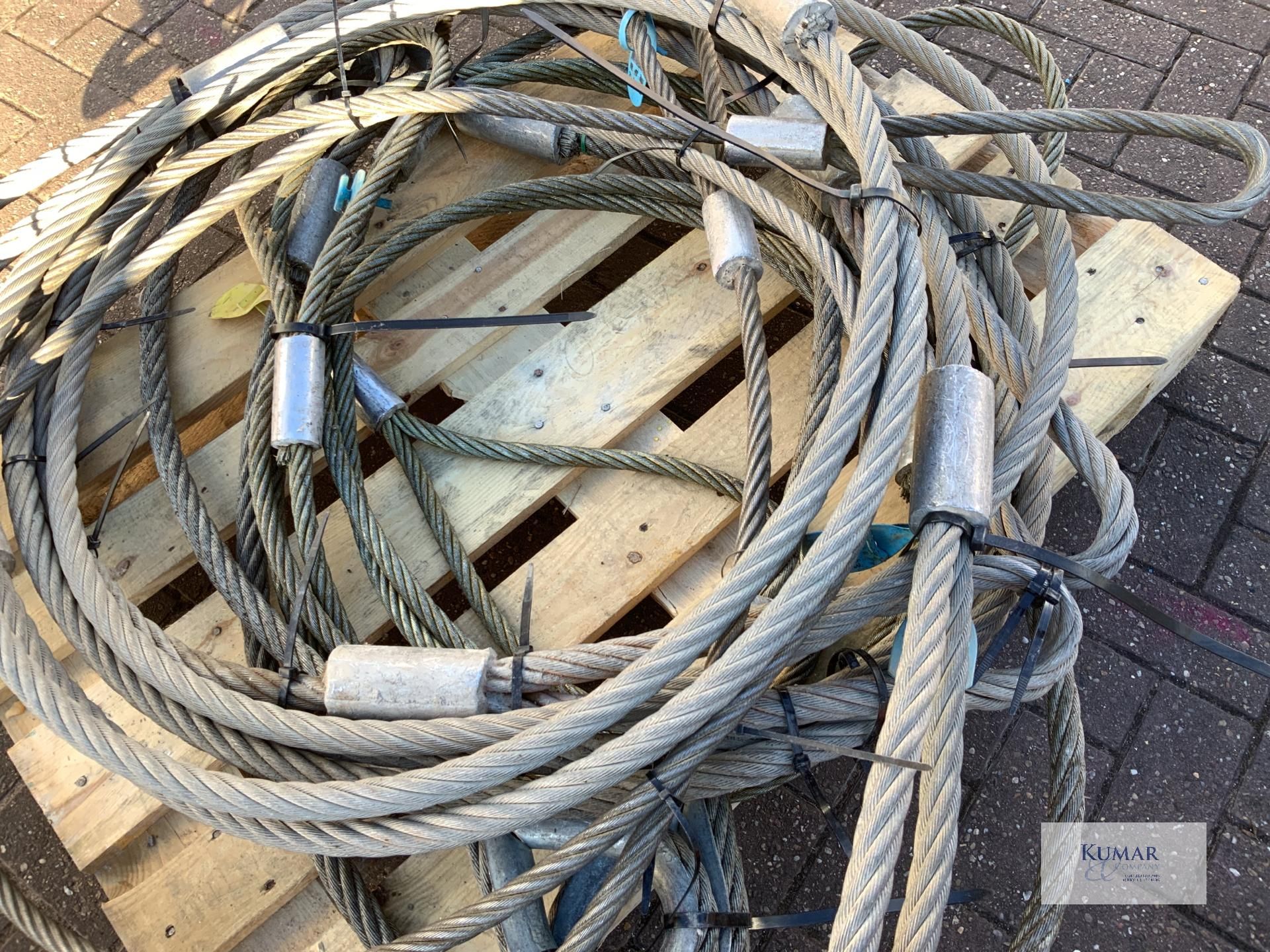 Pallet of Braided Steel Wire Lifting Cables - Mixed SWL Ratings - Image 5 of 5