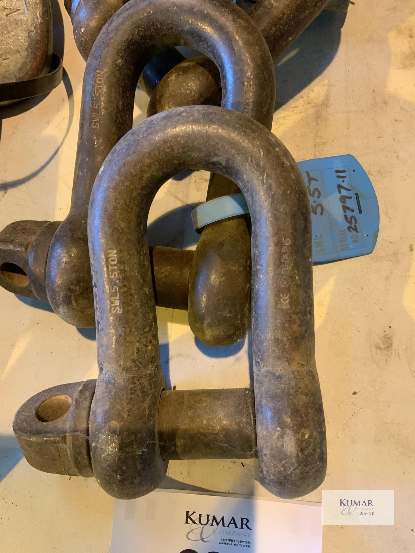 5: 5 tonne D shackles - Image 4 of 4