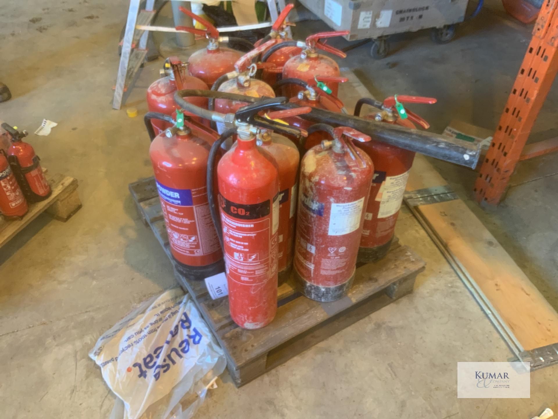 11: fire extinguishers : water :powder : co2 - Image 4 of 4
