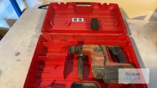 Hilti TE 6-A36 36V SDS Cordless Hammer Drill with Battery & Carry Case, Serial No. 822900443 (