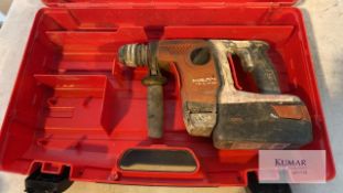 Hilti TE 6-A36 36V SDS Cordless Hammer Drill with Battery & Carry Case, Serial No. 702300622 (