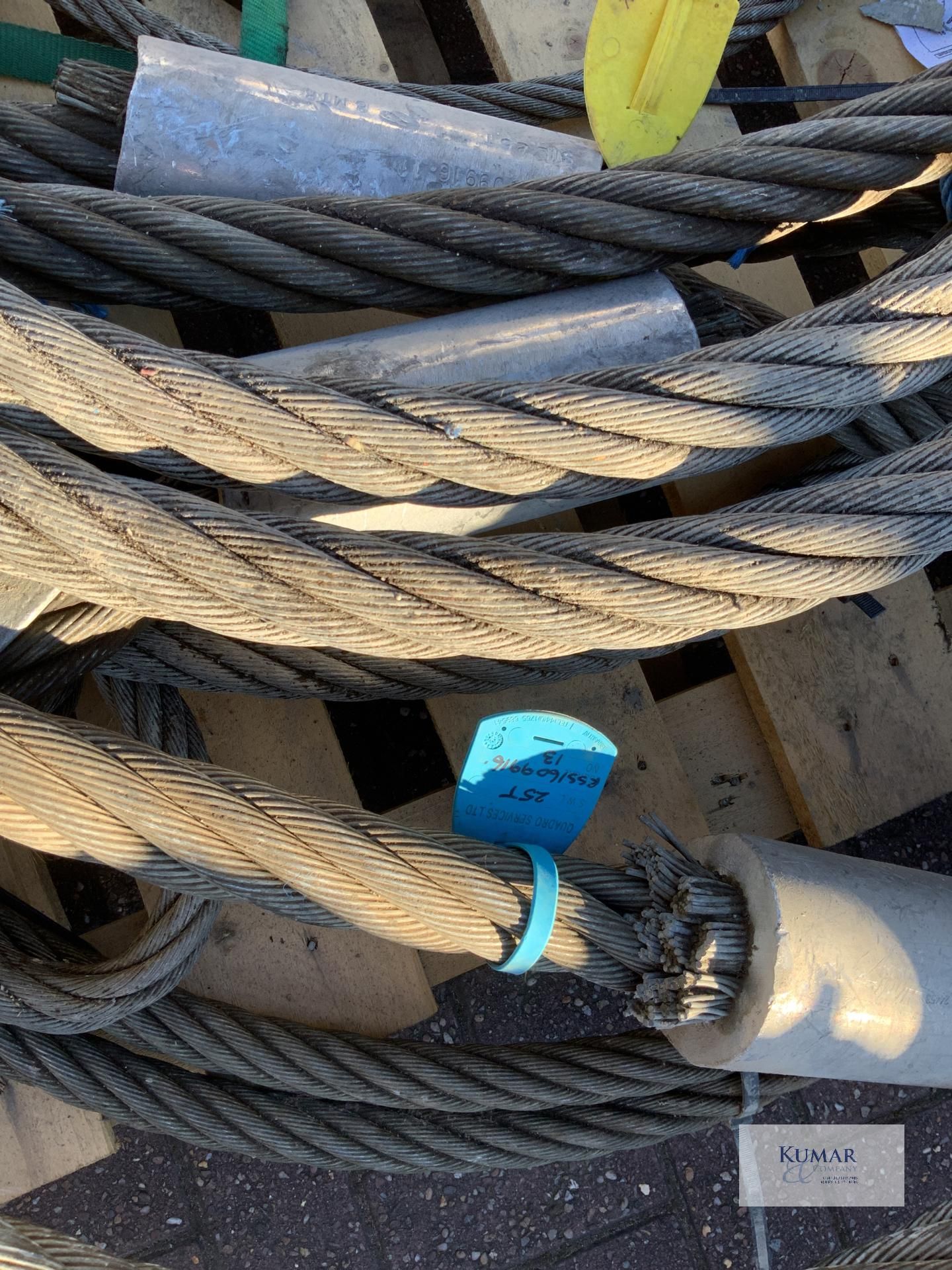 Pallet of Braided Steel Wire Lifting Cables - Mixed SWL Ratings - Image 3 of 14