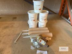 Epoxy thixoppic injection grout and applicator accessories - Ignore Lot 97 Ticket