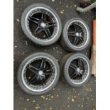Set of 4 - Tenzo R Split Rim Alloy Wheels with Super Steel 595 Tyres