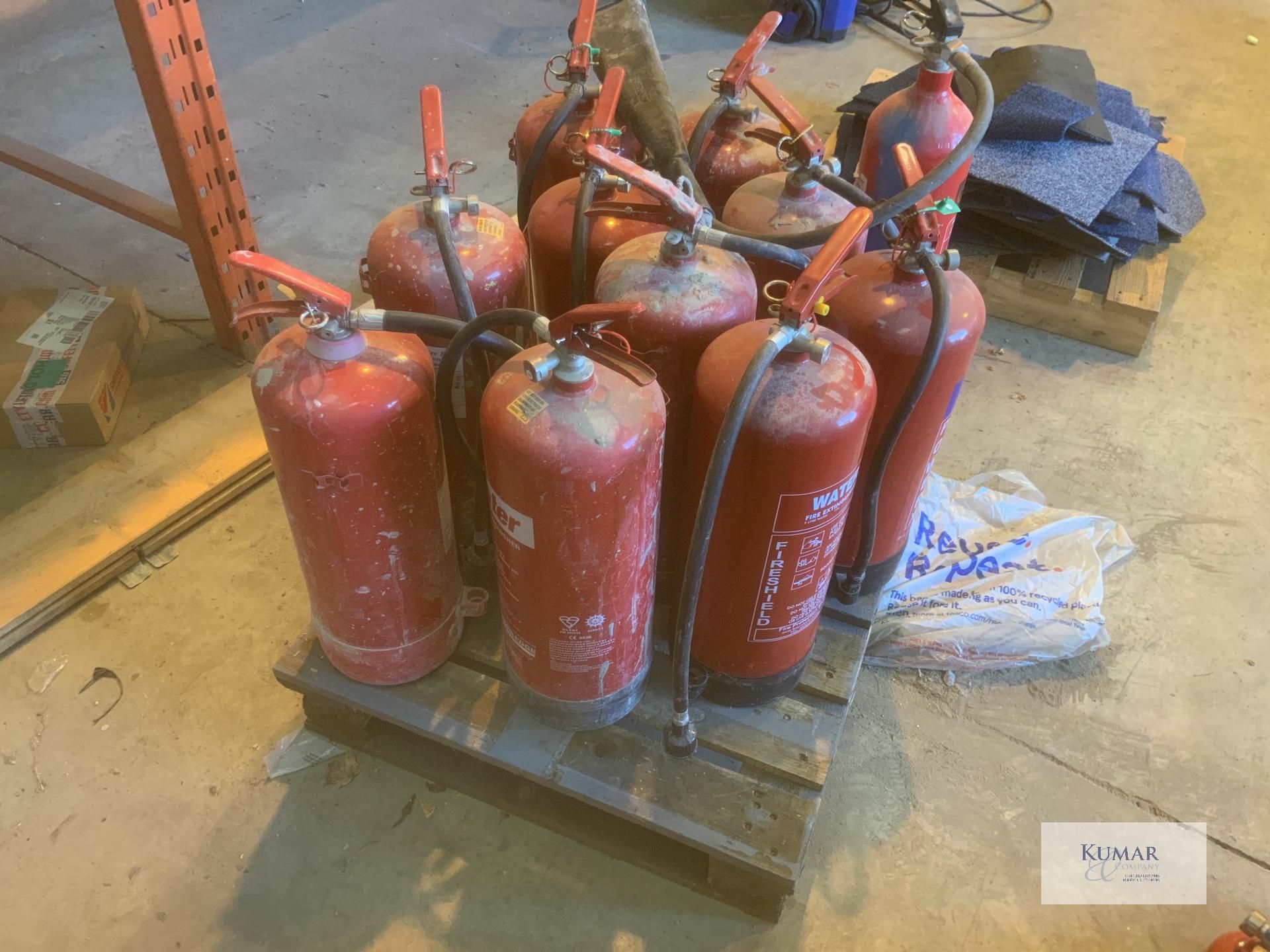 11: fire extinguishers : water :powder : co2 - Image 3 of 4