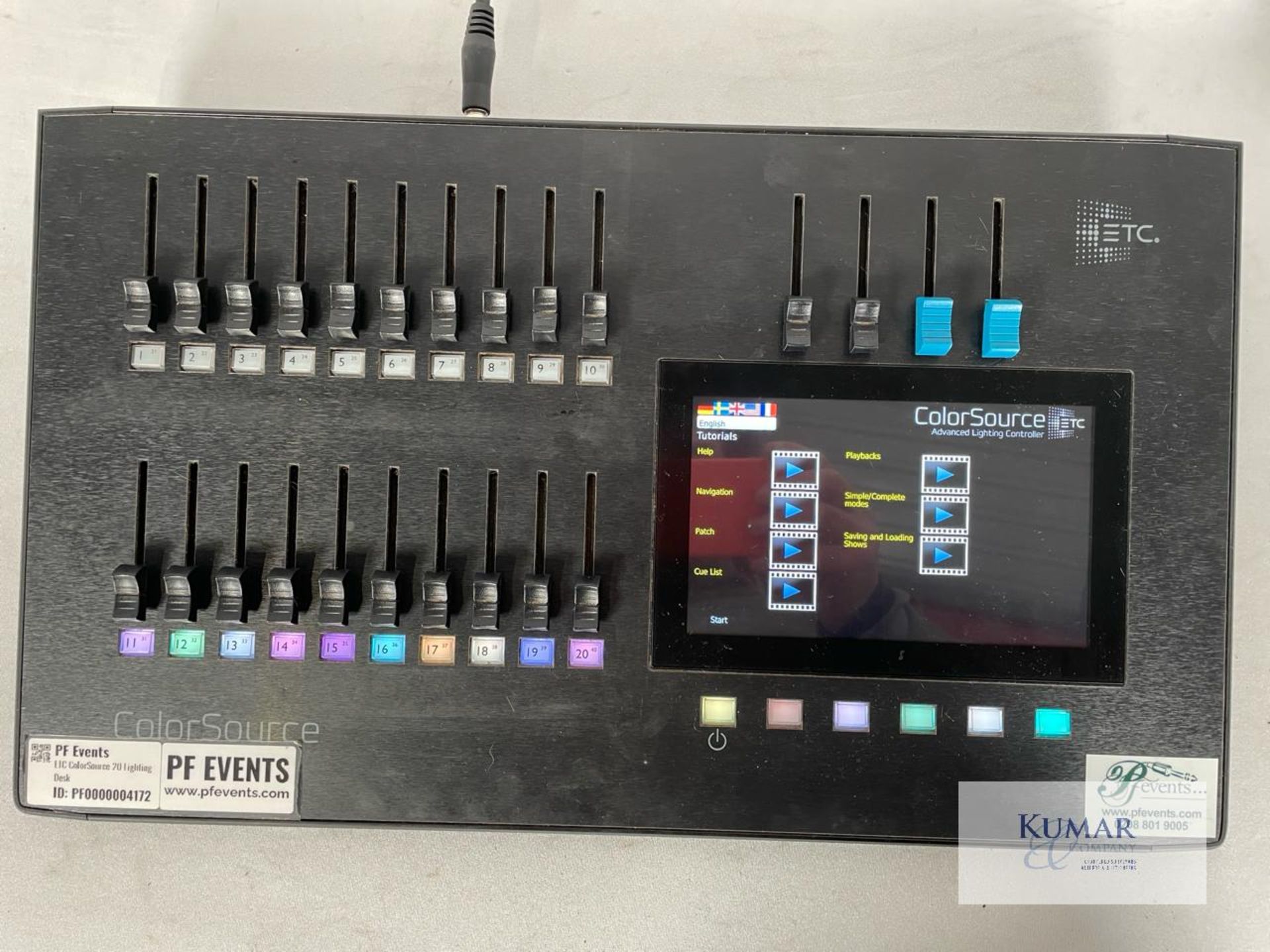 ETC ColorSource 20 Lighting Desk in Flight Case Fader 10 not working. - Image 3 of 5