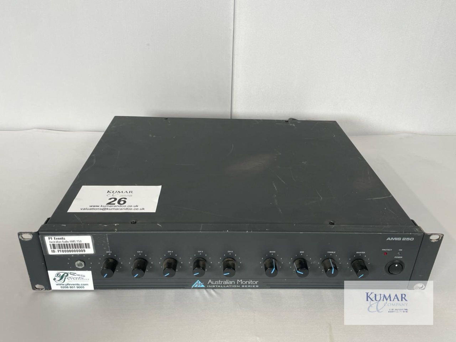Australian Audio AMIS 250 - 110v Mixer and Amplifier - Image 2 of 4