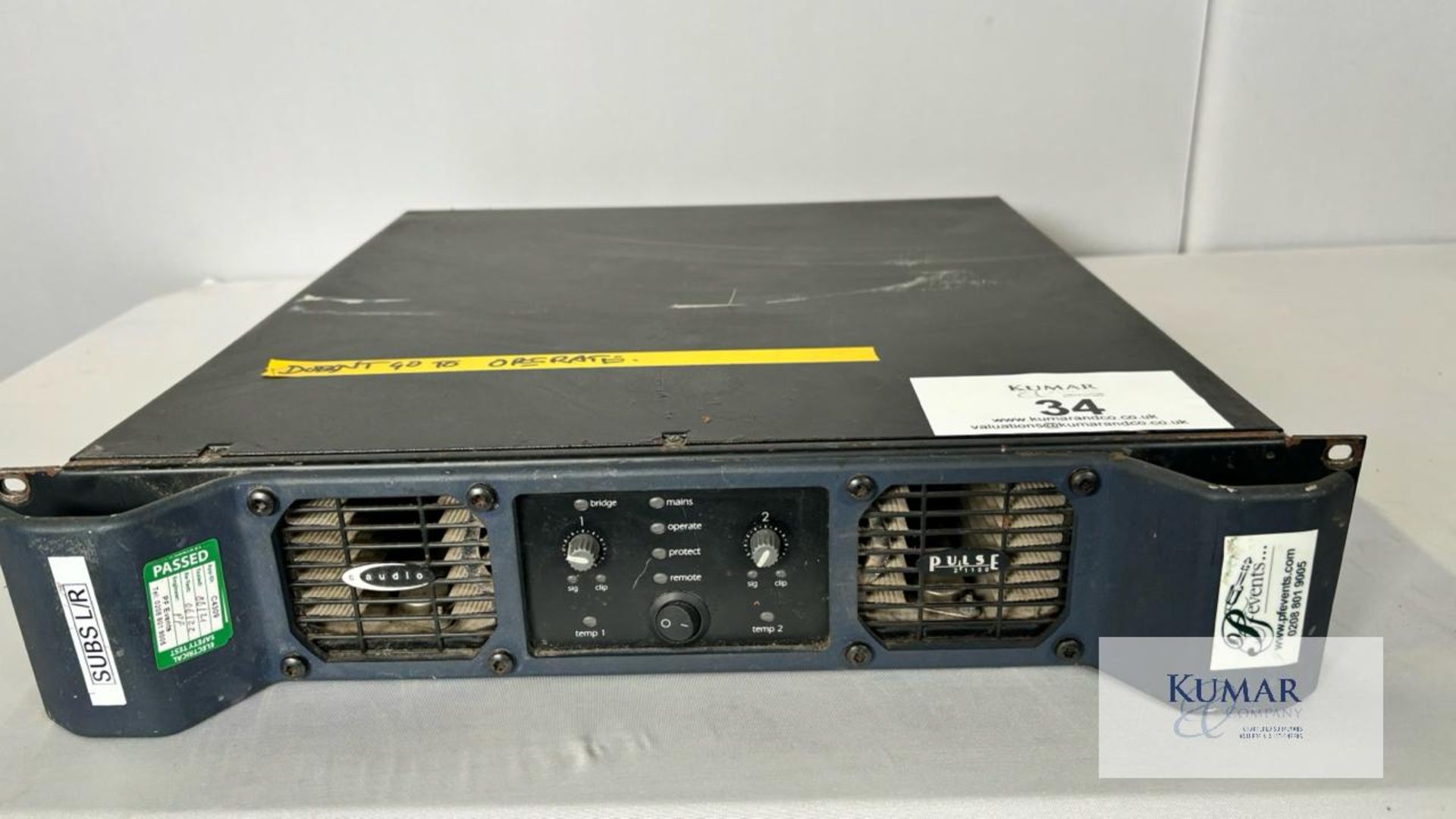 C Audio Pulse 4x300 (Spares or Repair) Operate fault - sold as seen - Image 2 of 3