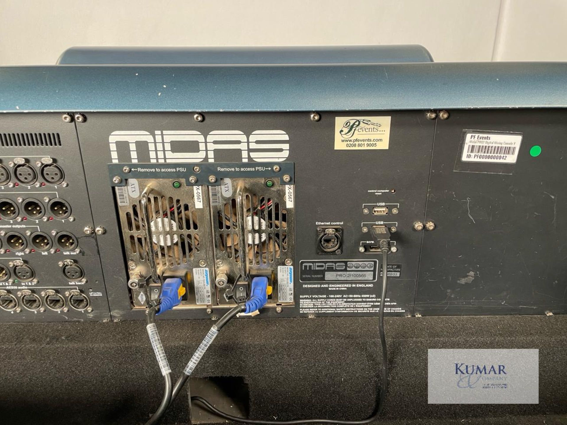 Midas PRO2-CC-IP in Midas Flight Case Serial Number PRO 2/100566 The motherboard in this desk has - Image 11 of 19