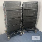 DAS Audio Split PA System with Patch Bay, Flying and Ground Stack Options - 8x AERO-20A Line Array