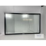 65" Touch Screen Overlay - Samsung Model: TM65LBC Some damage. Plastic cap. See picture.